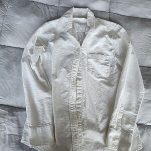 J. Crew White Button-Down Shirt